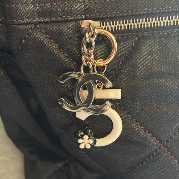 Chanel Paris Biarritz canvas tote chocolate bar brown - Picture 4 of 15